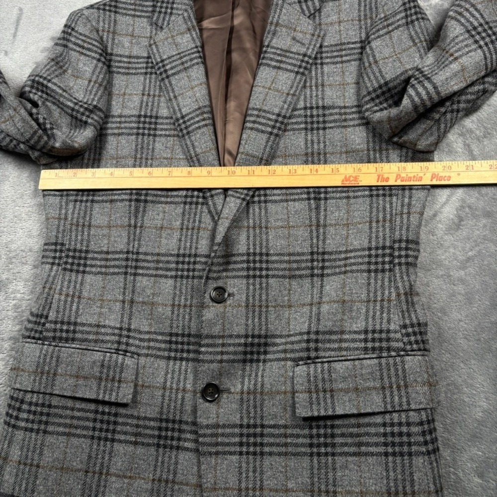 J Crew Ludlow Sport Coat Mens 38R Gray Glen Plaid Irish Wool Magee of Donegal - Picture 4 of 15